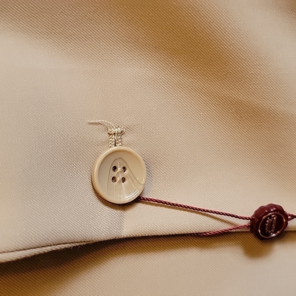 Carlo Lusso-2 button beige Jacket Size 38 L. NWT. - Picture 5 of 12